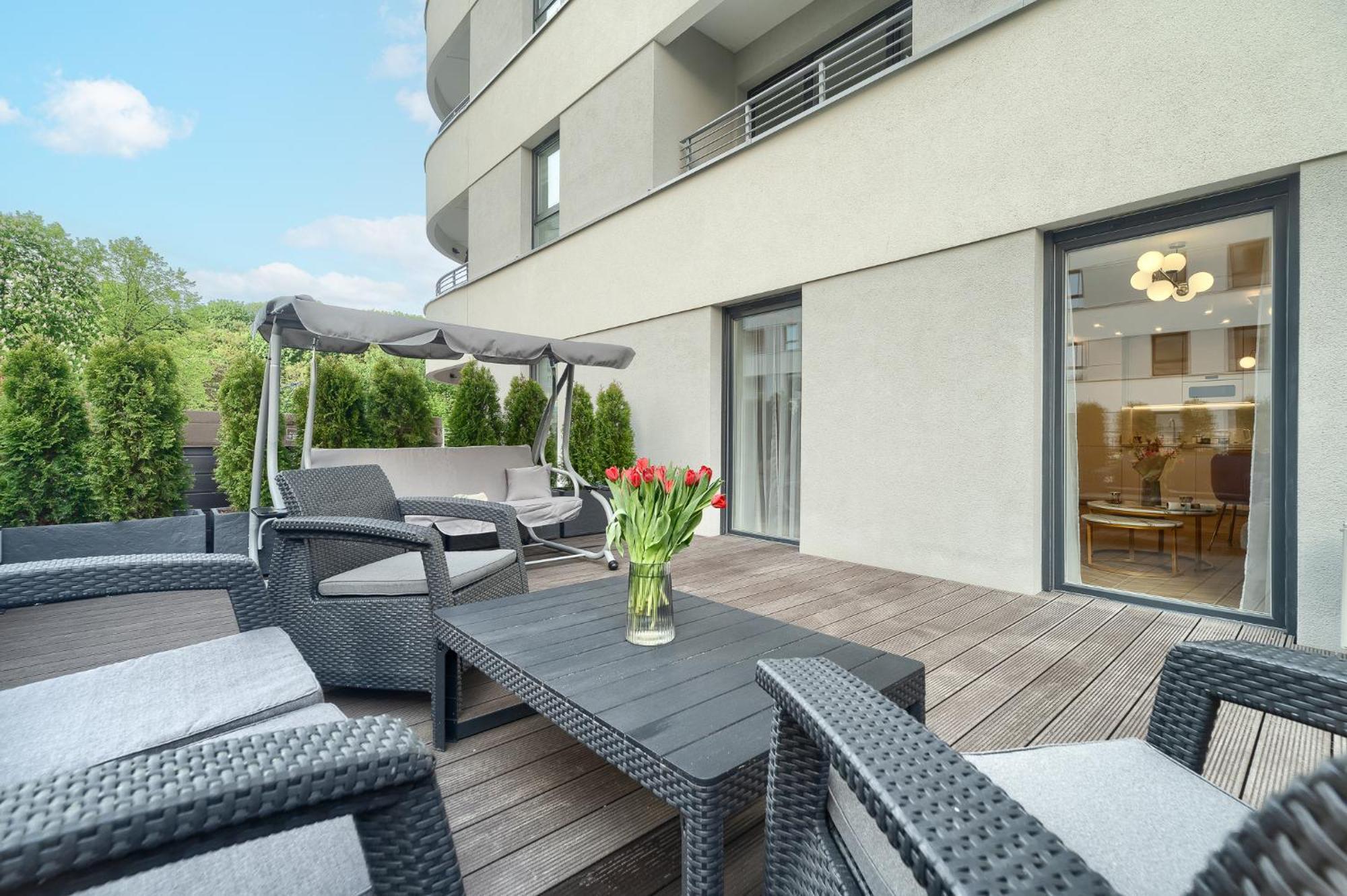 Apartments Ostsee Suntowers Taras Świnoujście Exterior foto