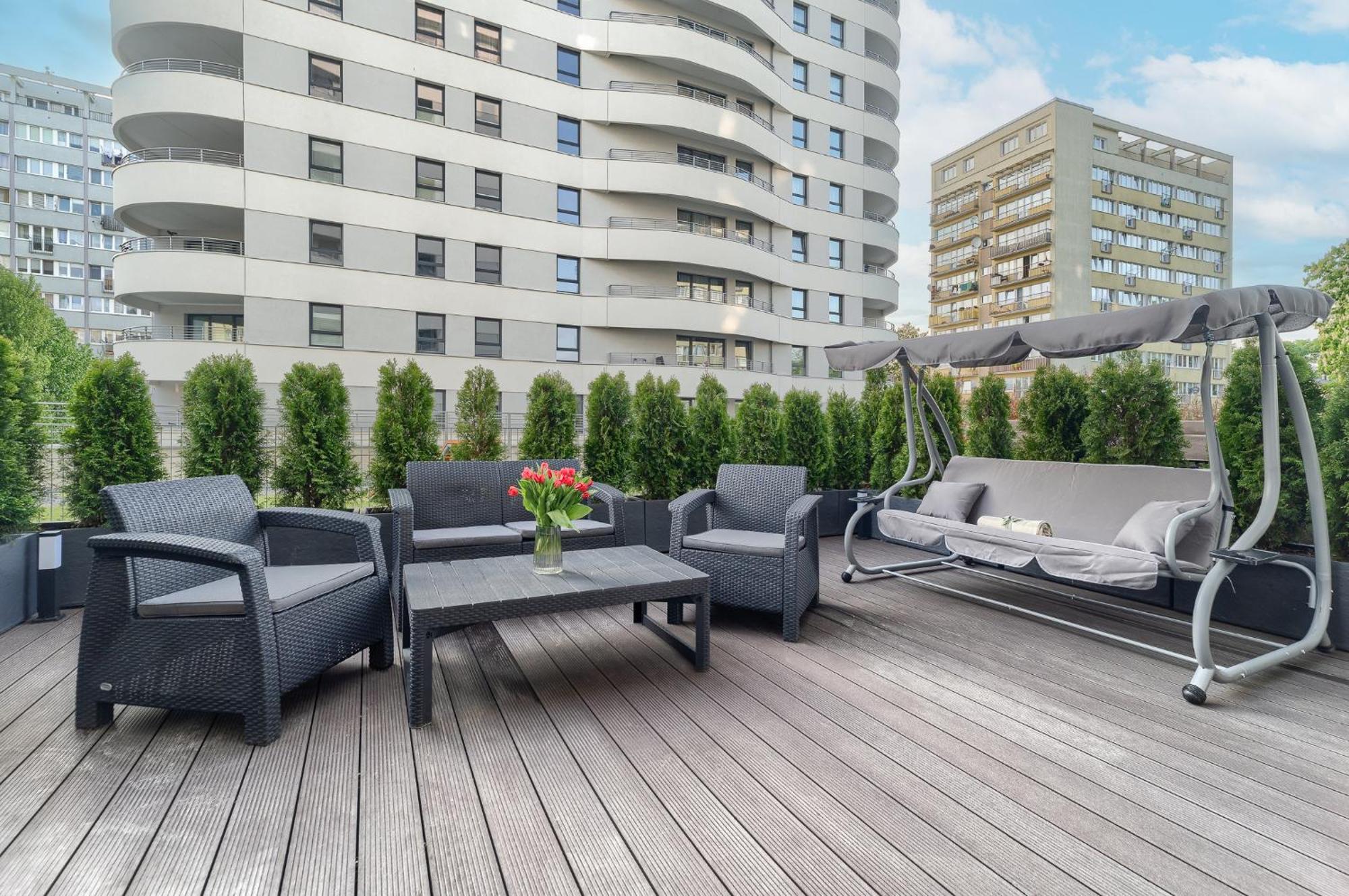 Apartments Ostsee Suntowers Taras Świnoujście Exterior foto