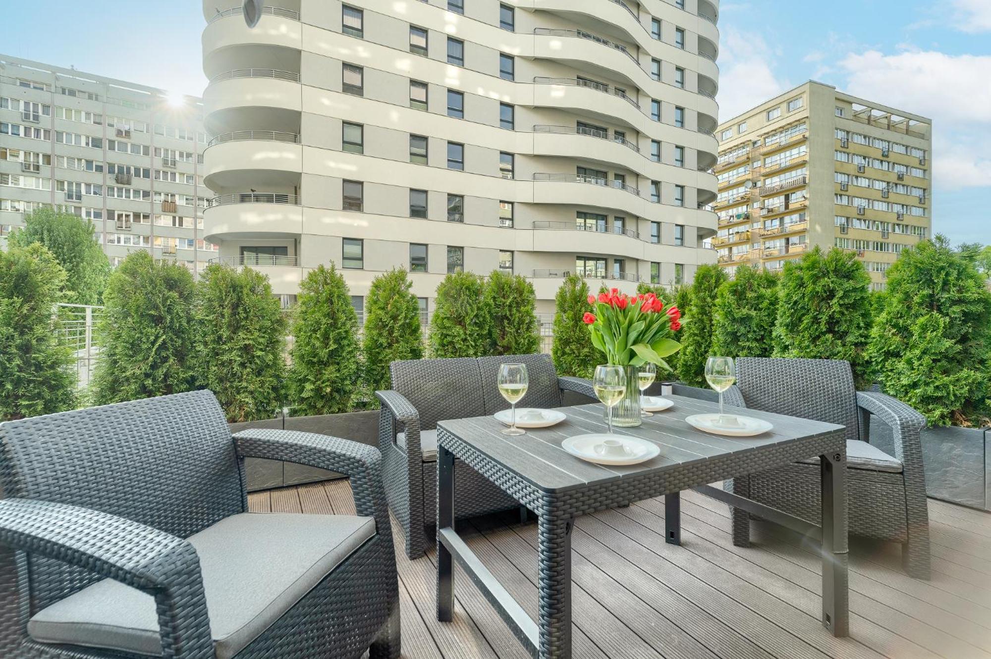 Apartments Ostsee Suntowers Taras Świnoujście Exterior foto
